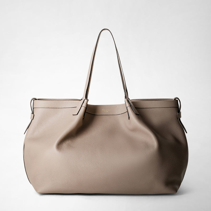 Serapian Tote bag secret in pelle rugiada sahara Vendita Economica
