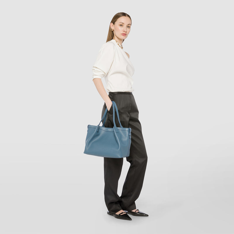 Serapian TOTE BAG SECRET PICCOLA IN PELLE RUGIADA