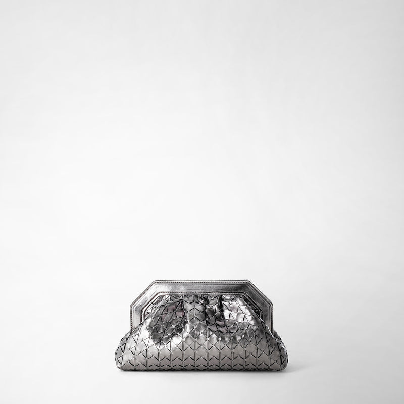 Serapian Secret clutch bag in mosaico ruthenium 2025