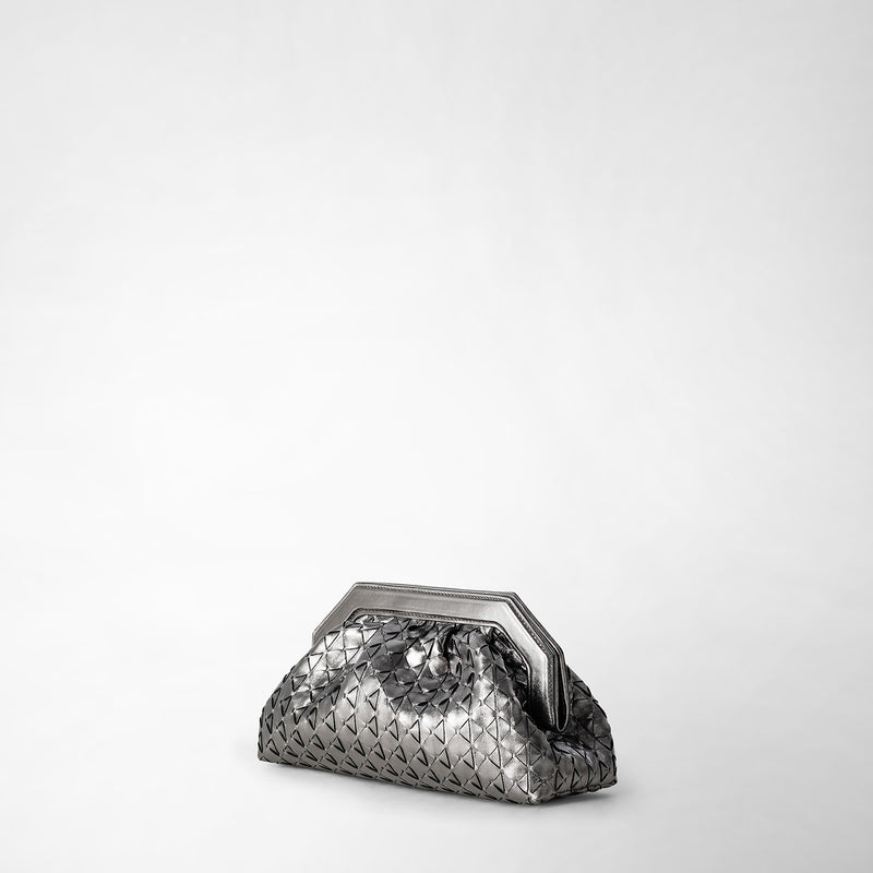 Serapian Secret clutch bag in mosaico ruthenium 2025
