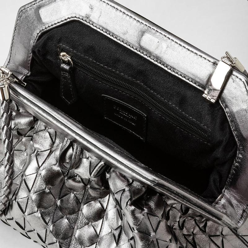 Serapian Secret clutch bag in mosaico ruthenium 2025