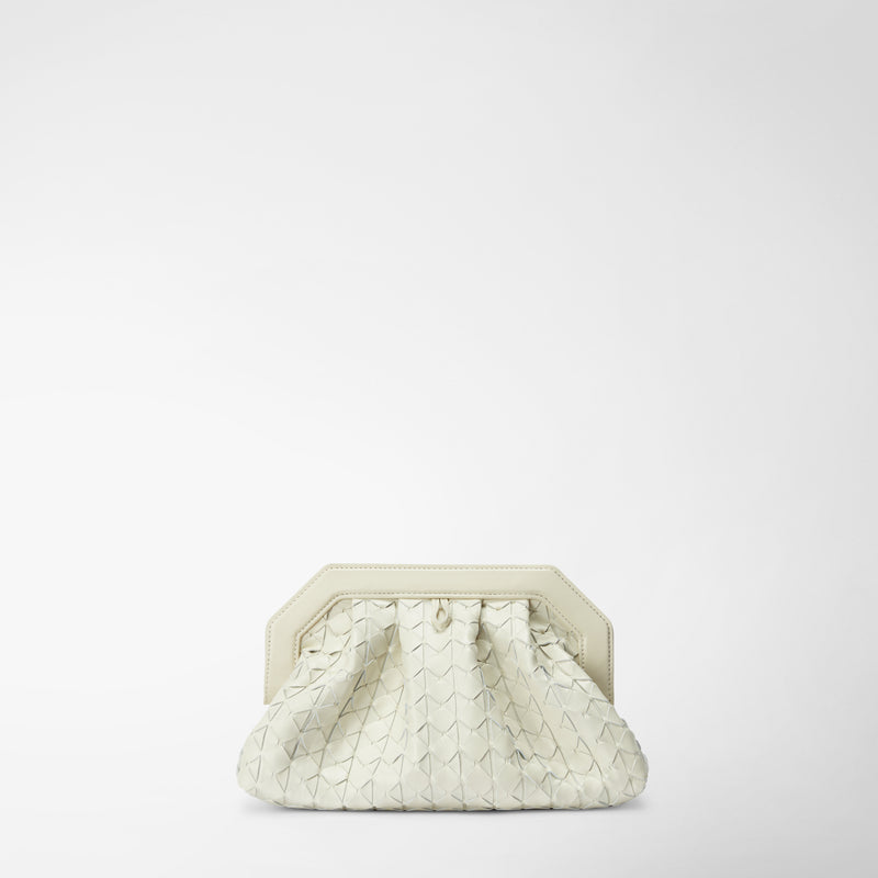 Serapian Clutch secret in mosaico panna In Linea