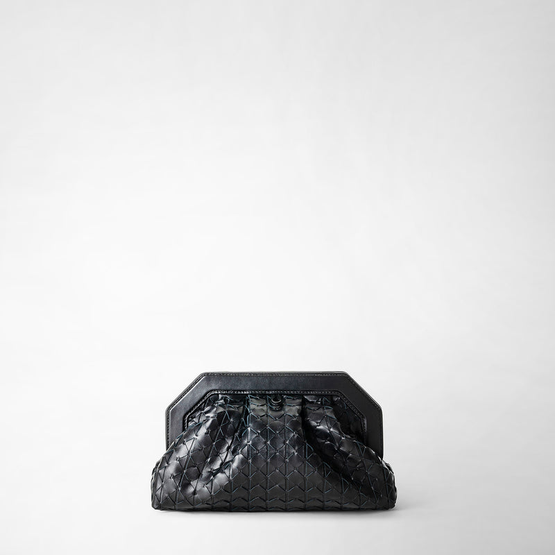 Serapian Clutch secret in mosaico nero Nuovo