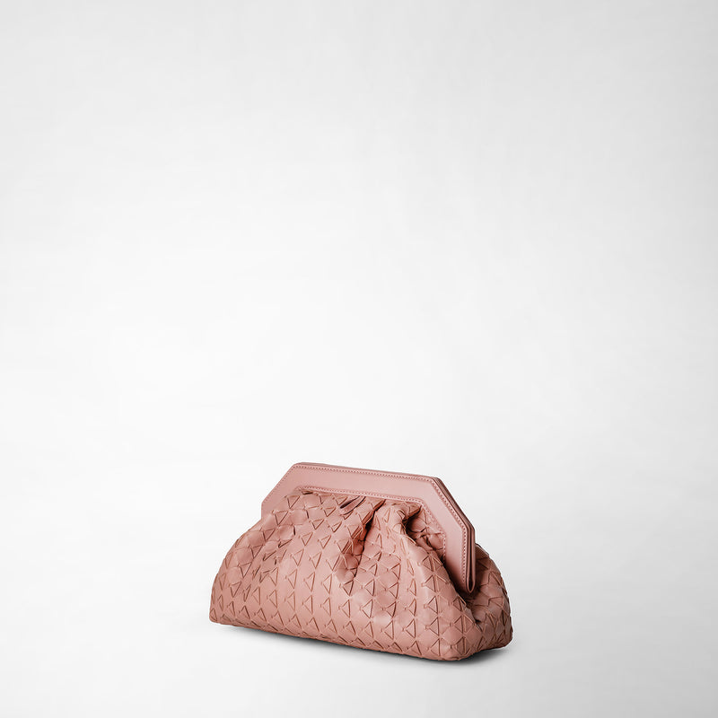 Serapian Clutch secret in mosaico blush Qualità