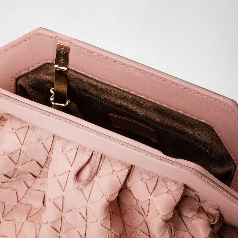 Serapian Clutch secret in mosaico blush Qualità