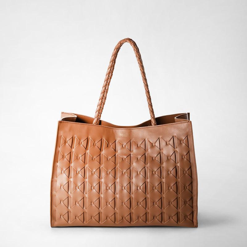 Serapian 1928 tote bag in mosaico tan Qualità Garantita