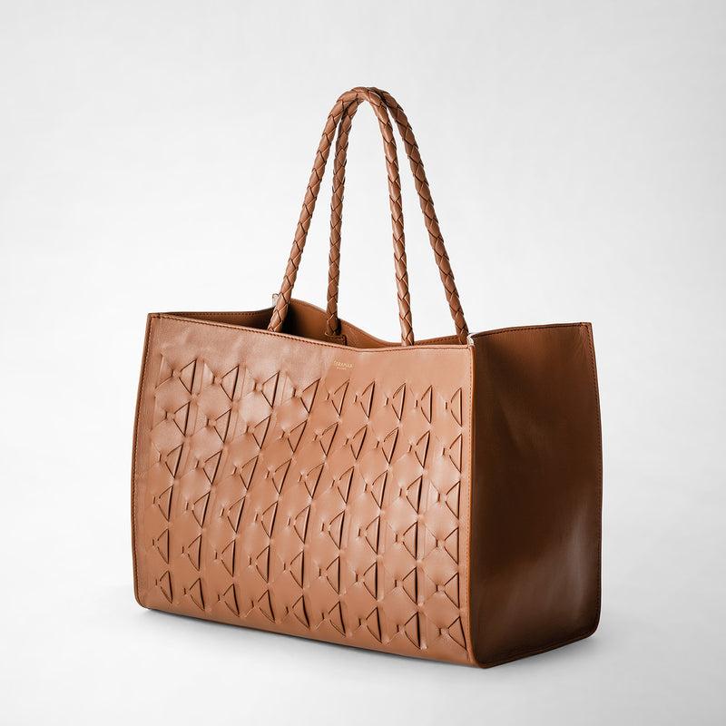 Serapian 1928 tote bag in mosaico tan Qualità Garantita