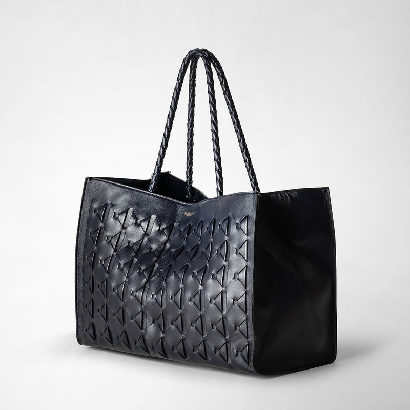 Serapian 1928 tote bag in mosaico midnight blue Negozi Online