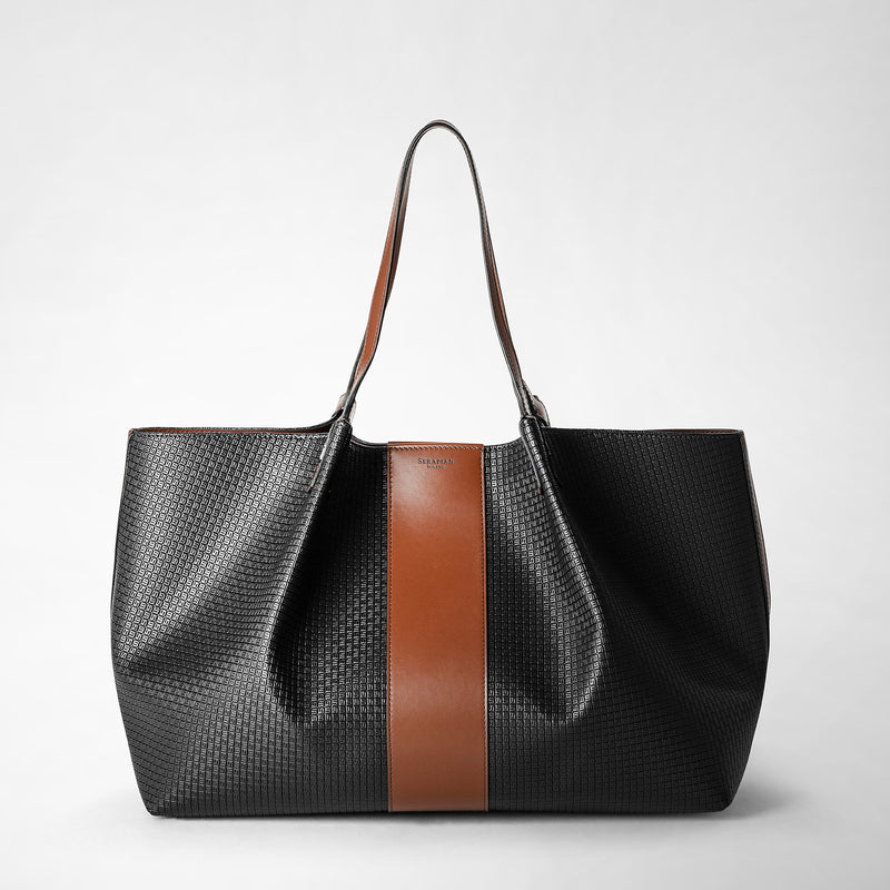 Serapian Borsa shopping secret in stepan 72 nero-cuoio Shopping Online