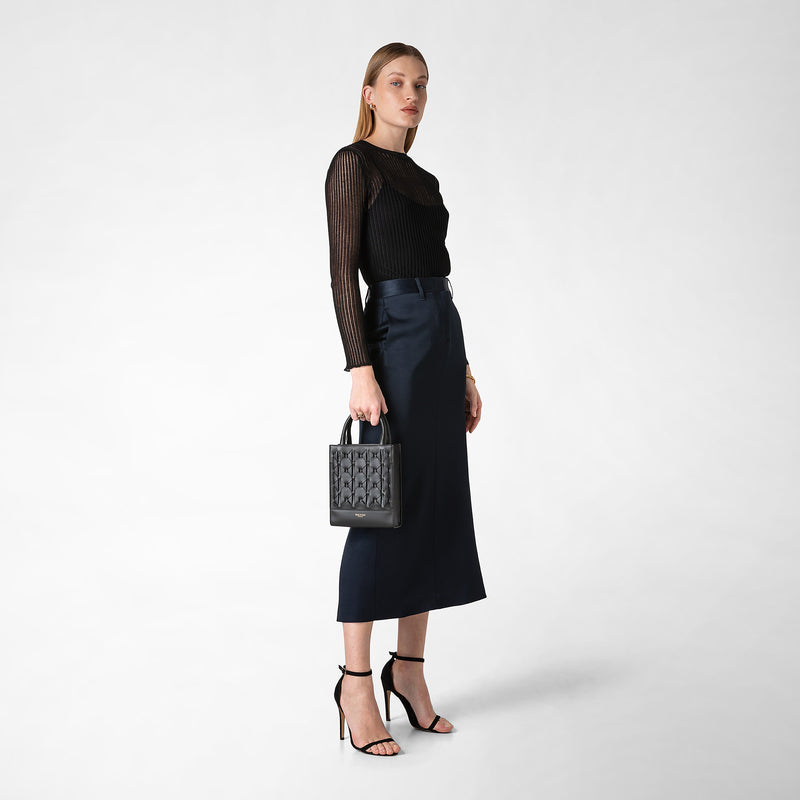 Serapian Borsa 1928 tote mini in mosaico nero Economico