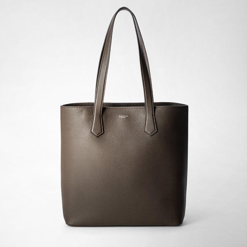 Serapian Day tote bag in cachemire leather espresso Shopping Online