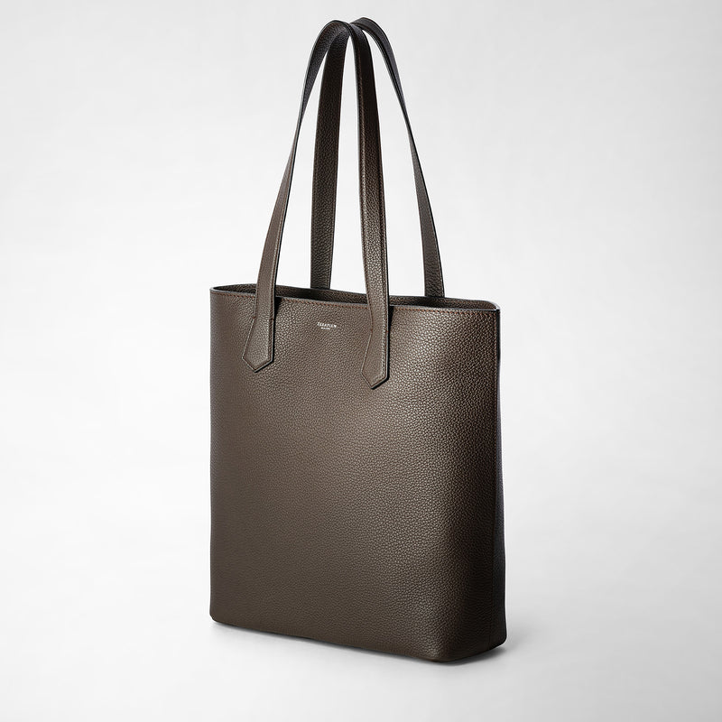 Serapian Day tote bag in cachemire leather espresso Shopping Online