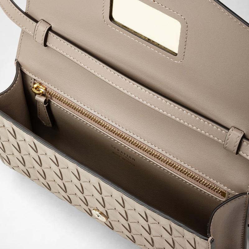 Serapian Clutch con tracolla in mosaico sahara Offerte