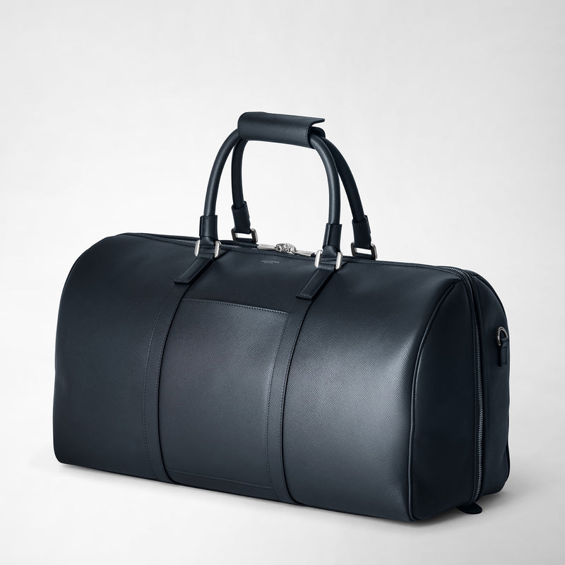 Serapian Borsa da viaggio in pelle evoluzione blu navy Moda