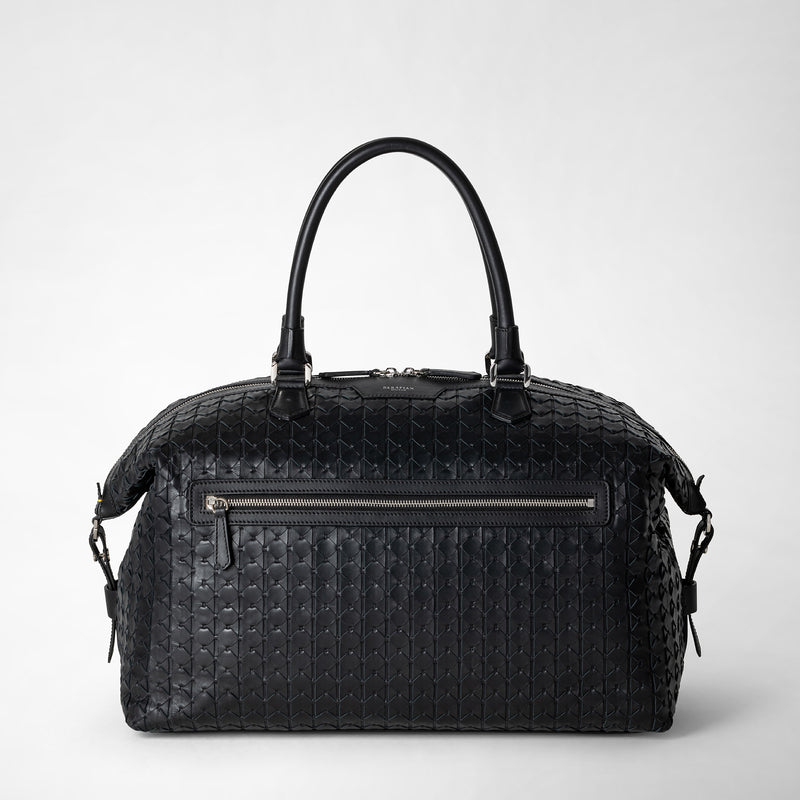Serapian Travel bag in mosaico black Vendita