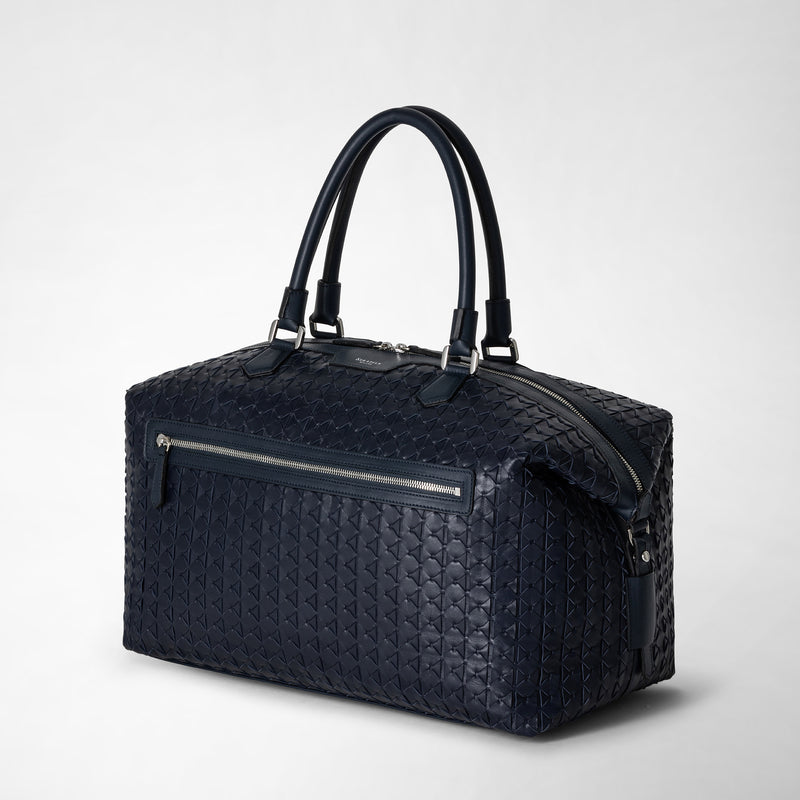 Serapian Travel bag in mosaico navy blue Promozione