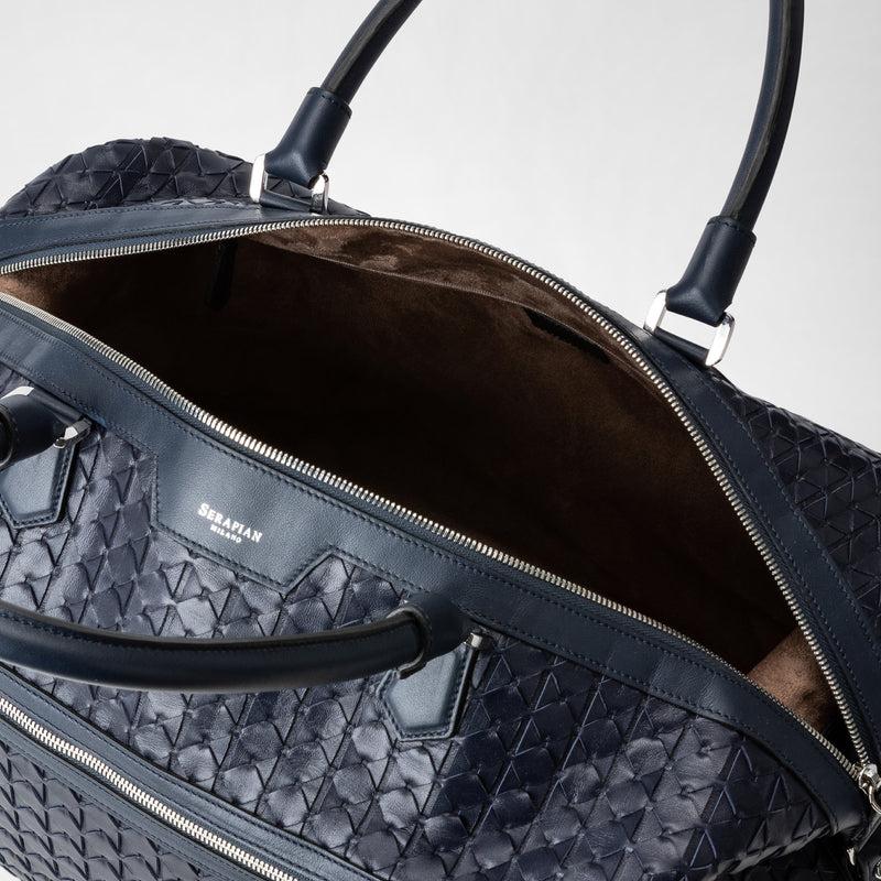 Serapian Travel bag in mosaico navy blue Promozione