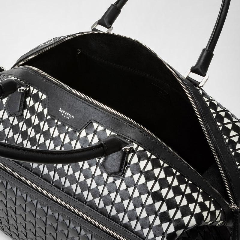 Serapian Travel bag in mosaico chiaroscuro Spedizione Gratuita
