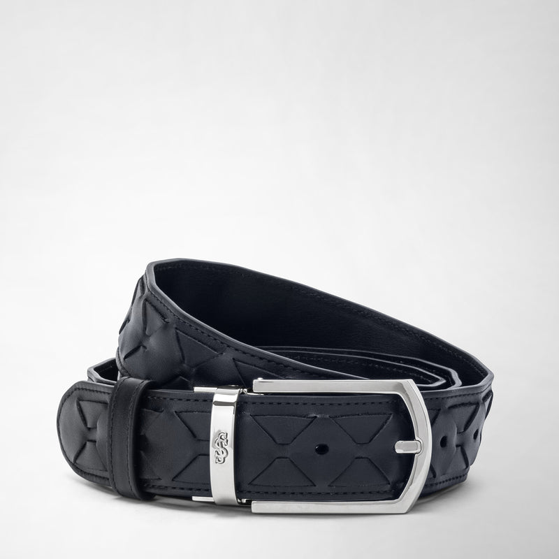 Serapian Belt in mosaico navy blue Soddisfazione Garantita