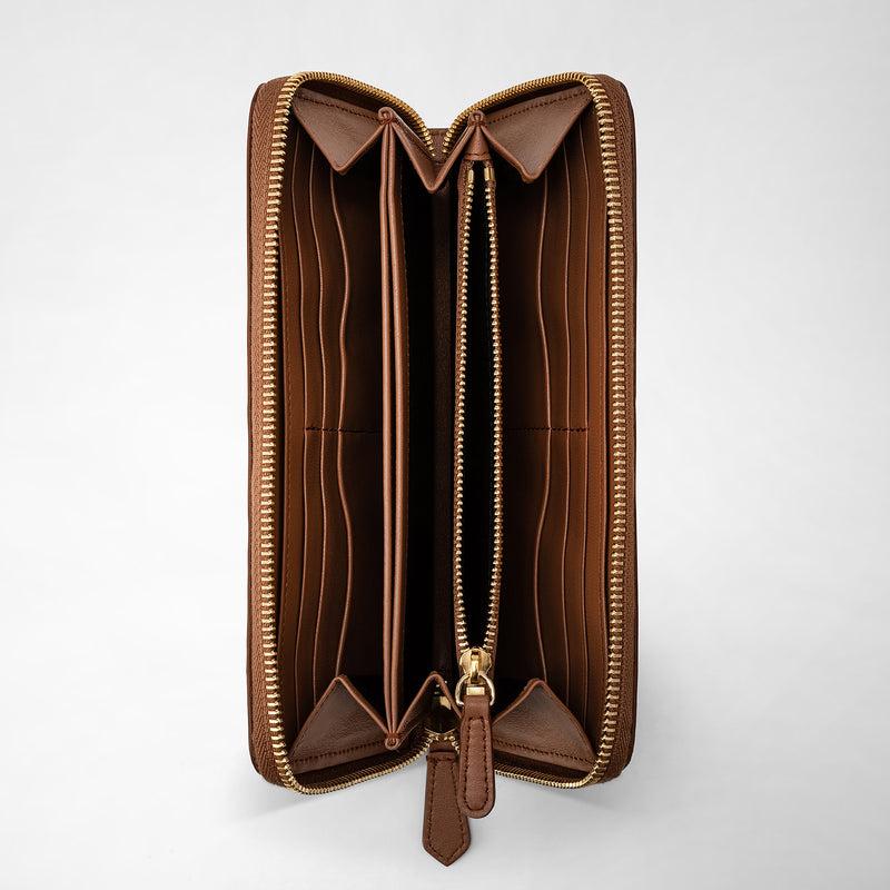 Serapian Zip-around wallet in mosaico tan Fino Al -60%