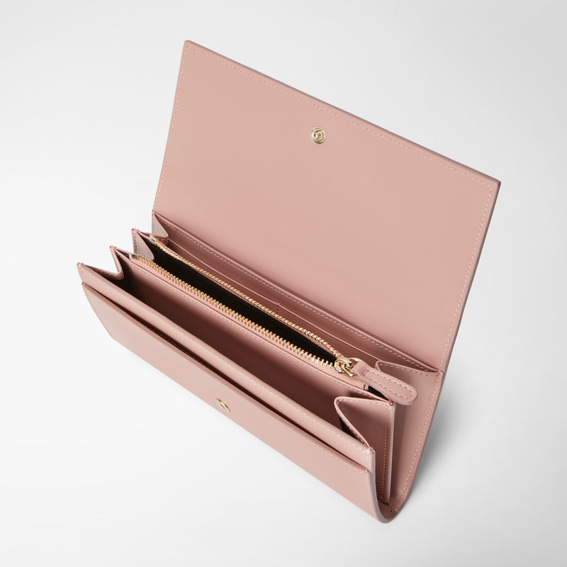 Serapian Portafoglio continental in mosaico blush Novità