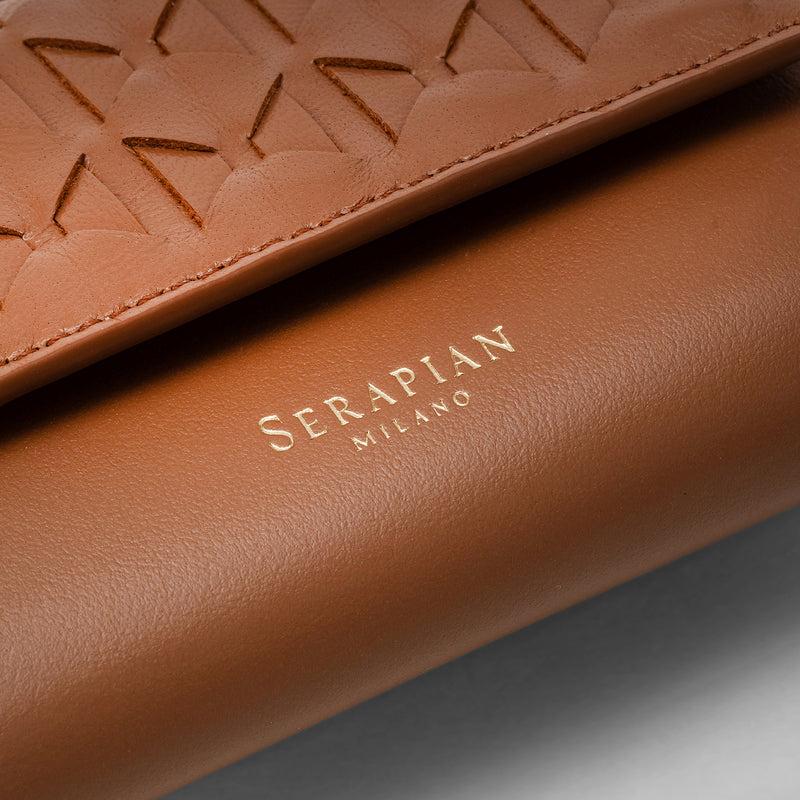 Serapian PORTAFOGLIO TRI-FOLD IN MOSAICO Economico