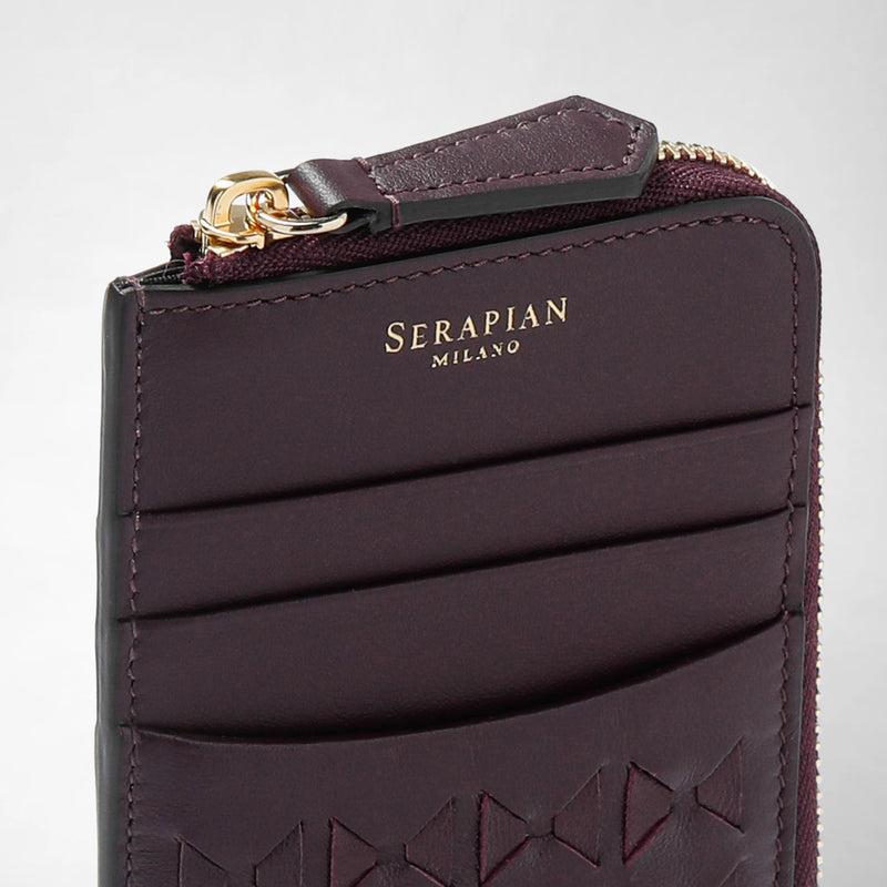 Serapian PORTACARTE CON ZIP IN MOSAICO Qualità Garantita