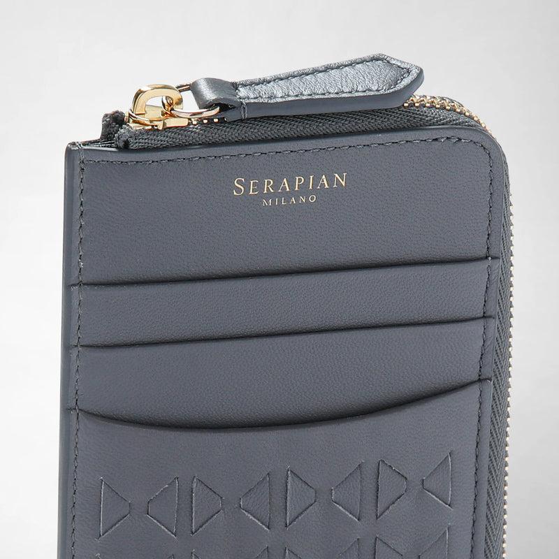 Serapian PORTACARTE CON ZIP IN MOSAICO Negozi Online