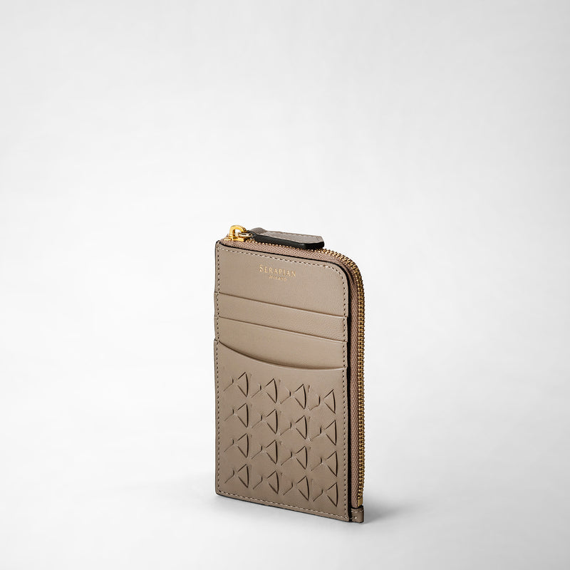 Serapian Portacarte con zip in mosaico sahara Shopping Online
