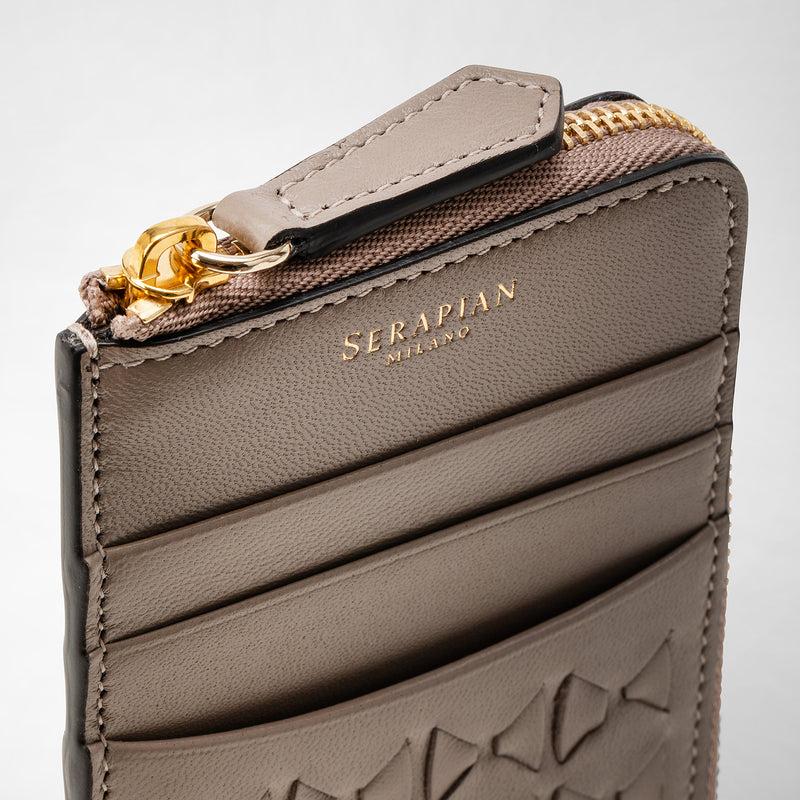 Serapian Portacarte con zip in mosaico sahara Shopping Online