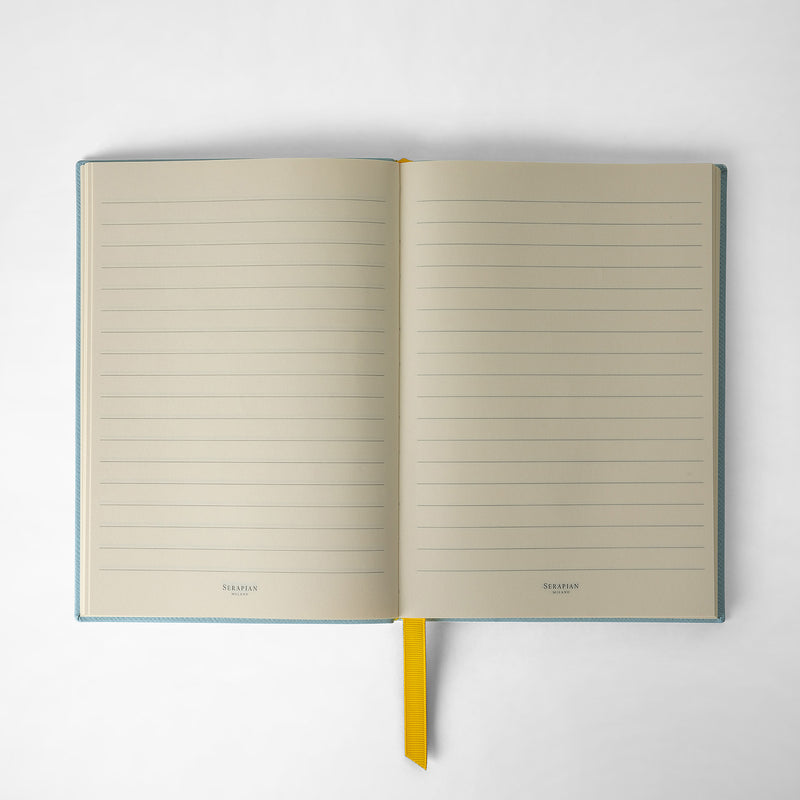 Serapian Notebook in evoluzione leather aquamarine Offerte