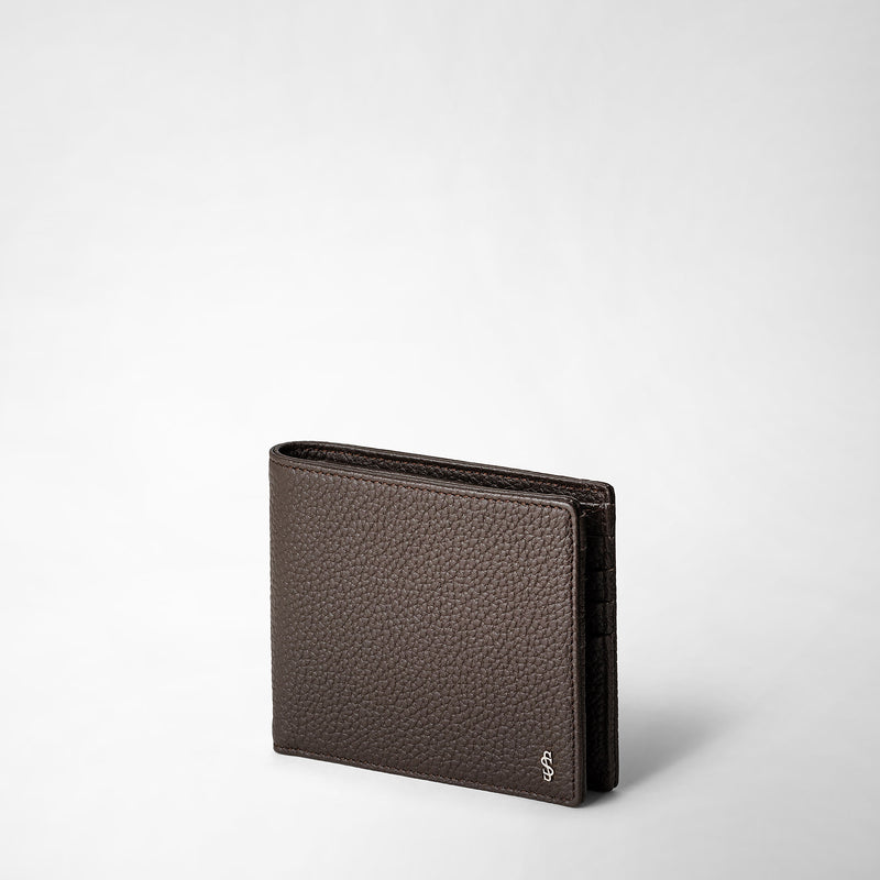 Serapian Portafoglio per 8 carte in pelle cachemire espresso Moda