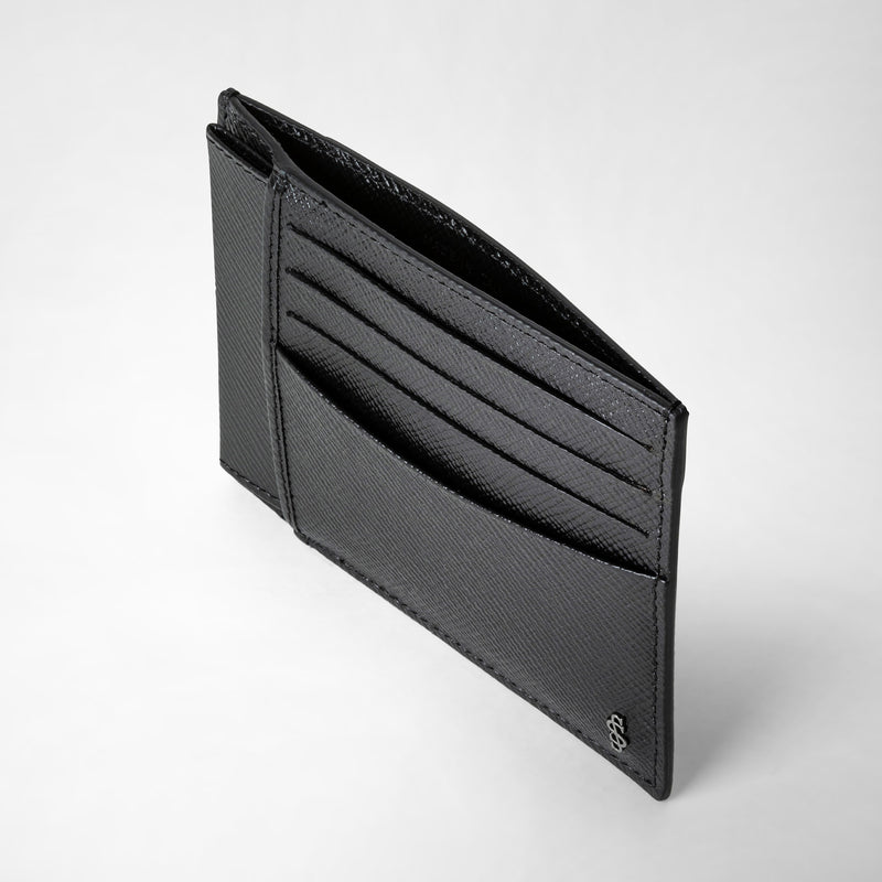 Serapian PORTACARTE PER 3 CARTE E PORTA DOCUMENTI IN PELLE EVOLUZIONE Spedizione Gratuita