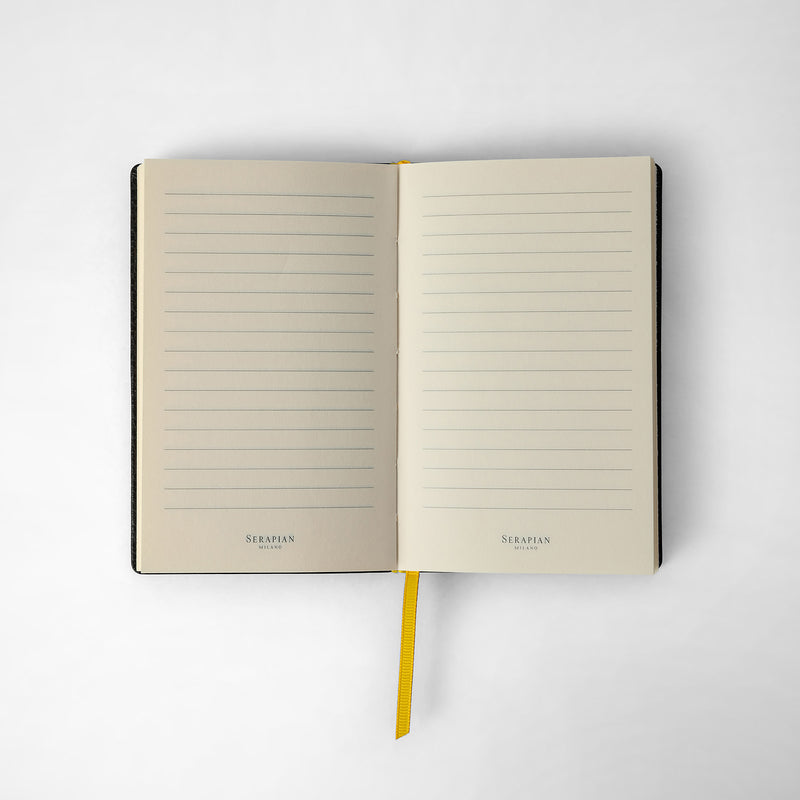 Serapian Notebook in cachemire leather black Promozione Limitata