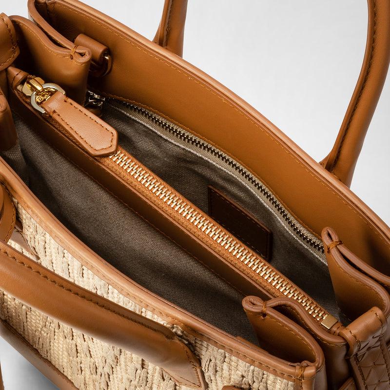 Serapian BORSA A MANO MELINÉ IN RAFFIA Sconto