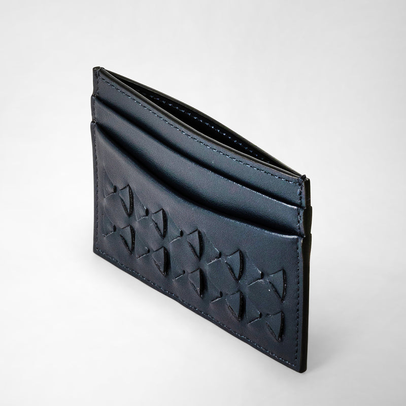 Serapian 4-card holder in mosaico navy blue Online