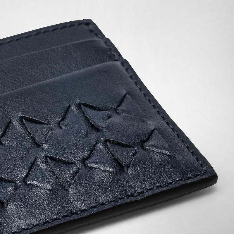 Serapian 4-card holder in mosaico navy blue Online