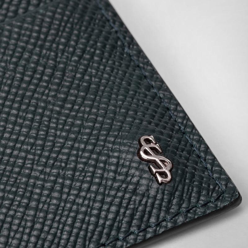 Serapian Portacarte per 4 carte in pelle evoluzione blu navy Vendite Flash