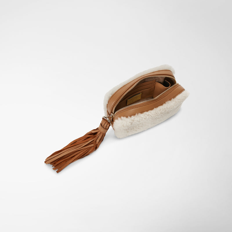 Serapian BORSA MINI IN SHEARLING Italia