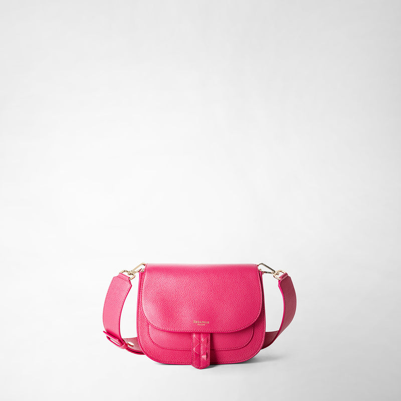 Serapian Luna crossbody bag in rugiada leather petal 2025