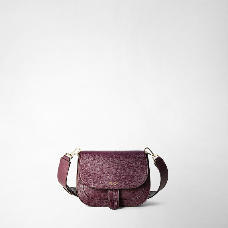 Serapian BORSA LUNA CROSSBODY IN PELLE RUGIADA Nuovo