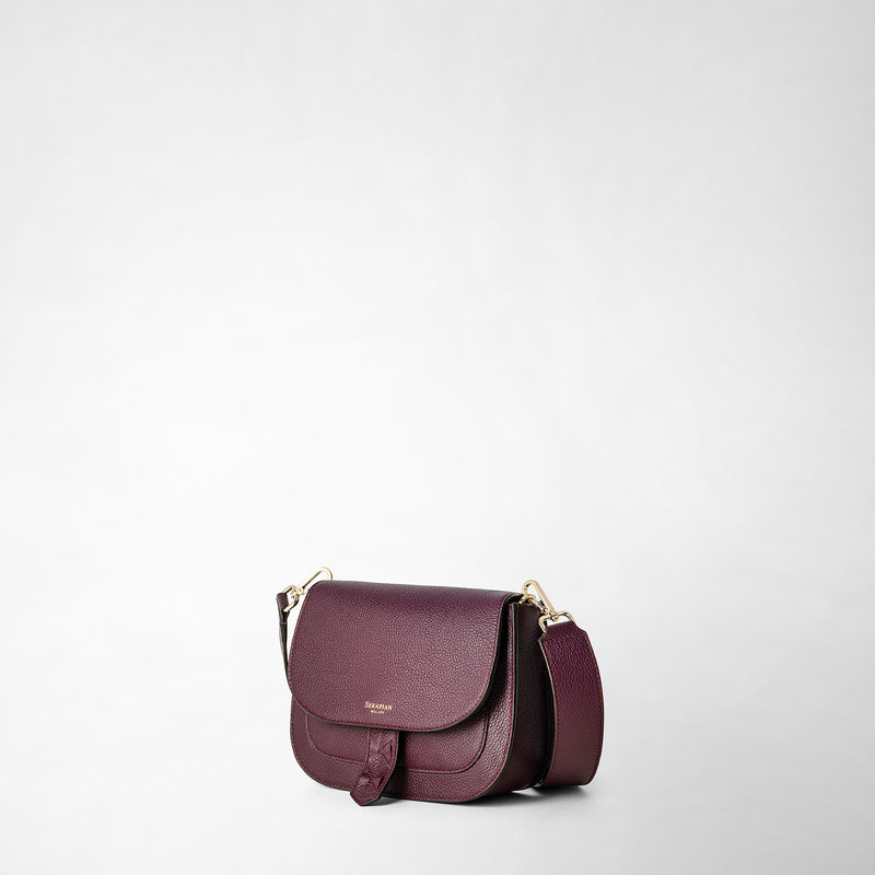 Serapian BORSA LUNA CROSSBODY IN PELLE RUGIADA Nuovo