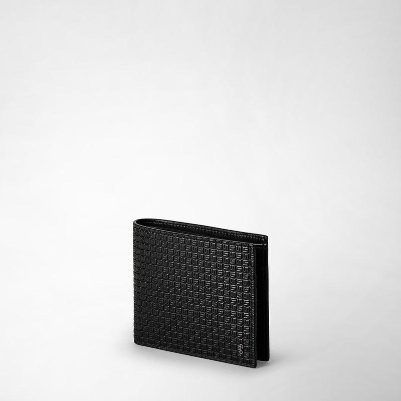 Serapian Portafoglio per 4 carte di Ardavasr in stepan nero Sconto