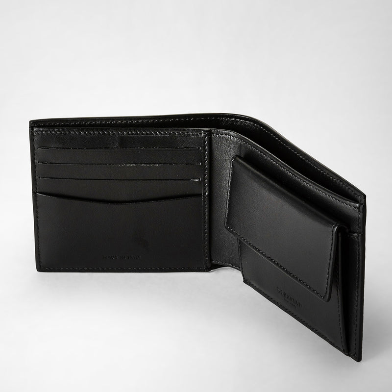 Serapian Portafoglio per 4 carte di Ardavasr in stepan nero Sconto