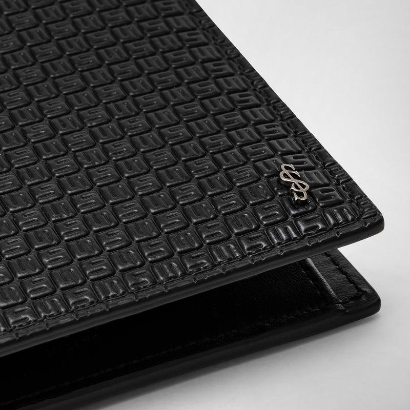 Serapian Portafoglio per 4 carte di Ardavasr in stepan nero Sconto