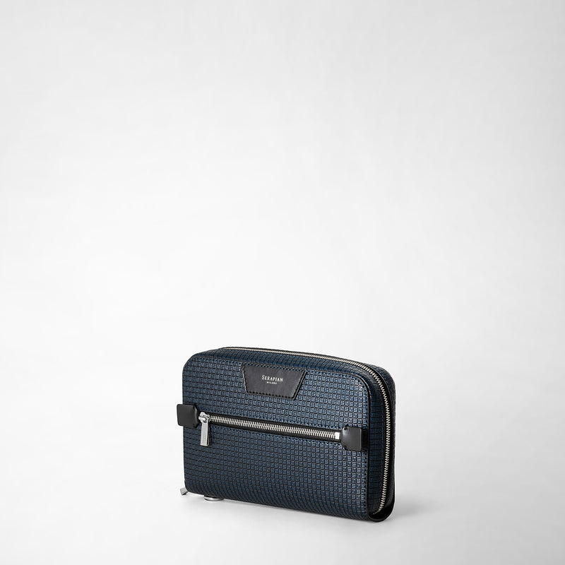 Serapian Pochette in stepan blu oceano-nero Hotsell