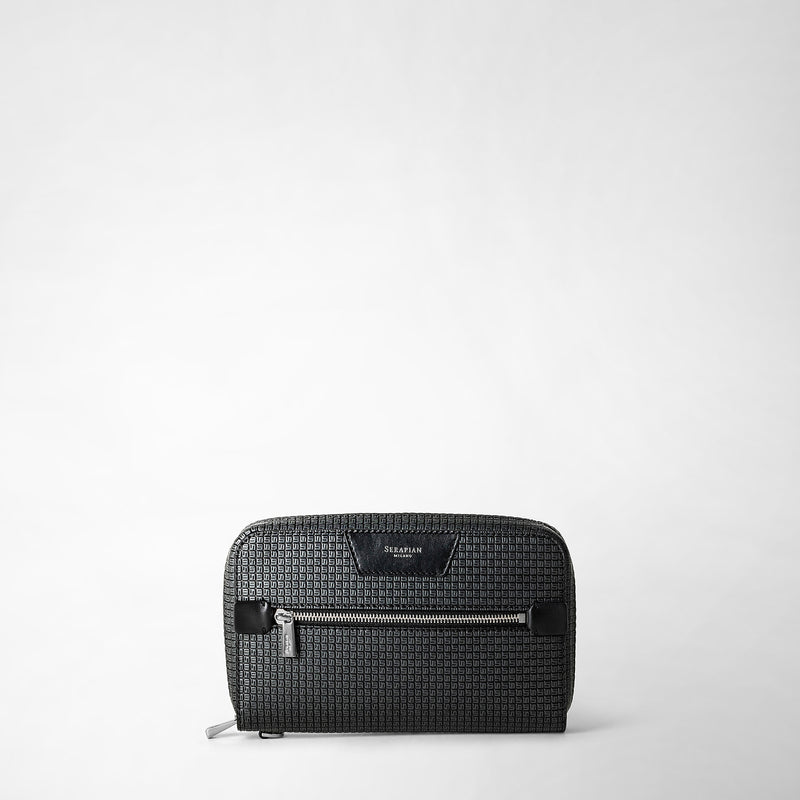 Serapian Pochette in stepan asfalto-nero In Saldo