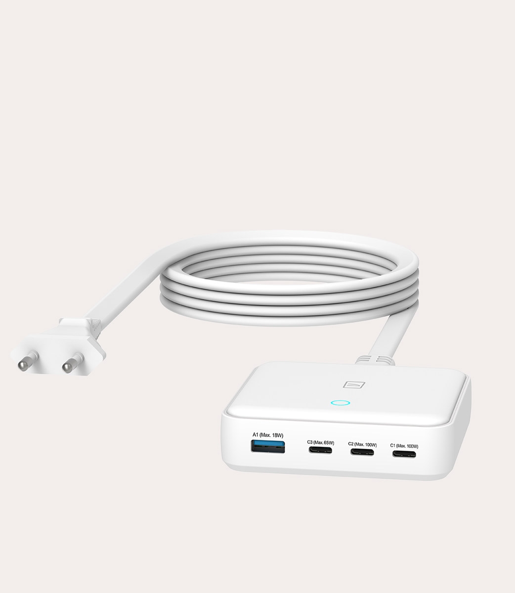 Tucano Alimentatore compatto da scrivania 100W con 4 porte e cavo da 1 5 m Online