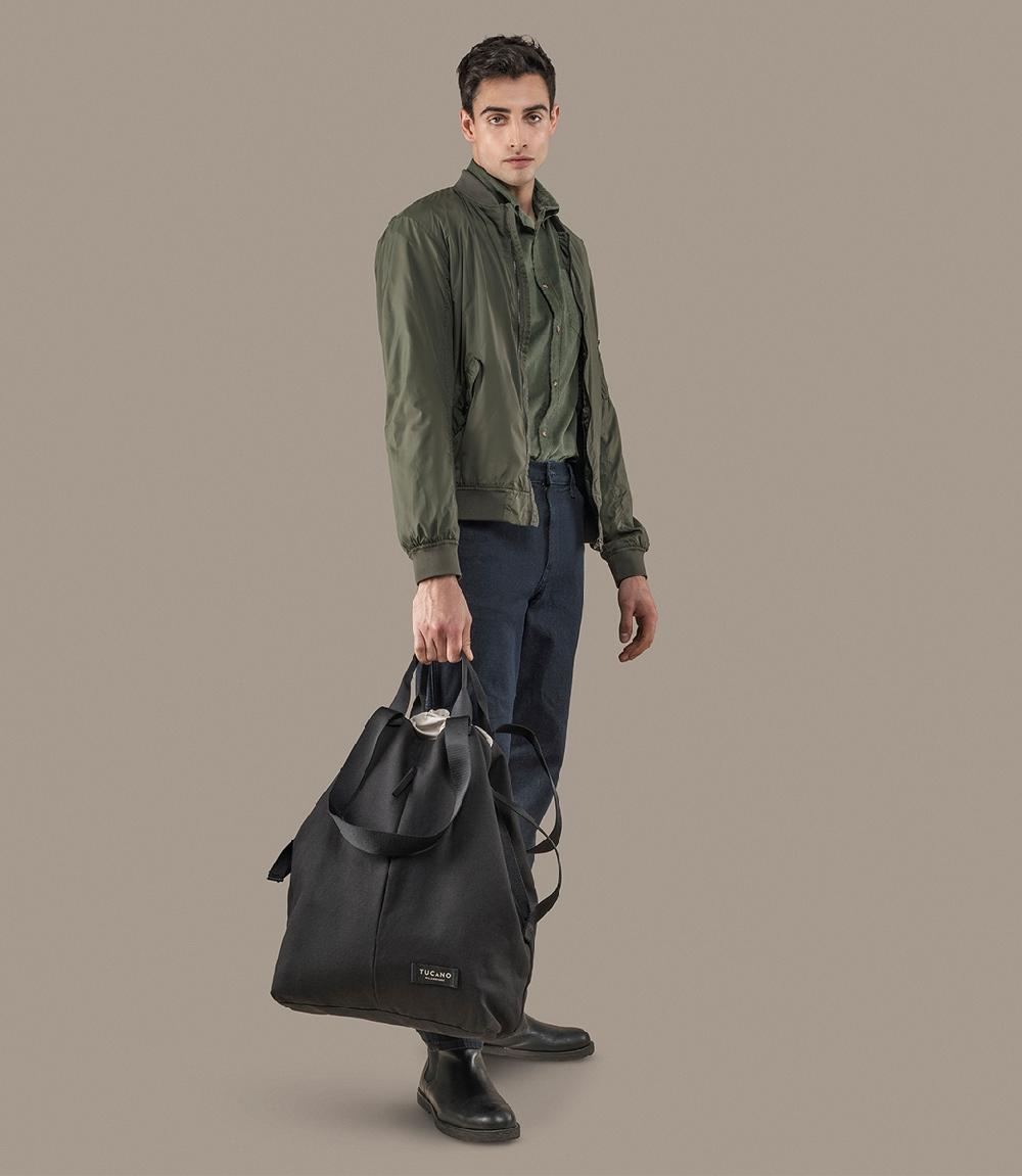 Tucano Borsa shopper verticale in canvas Promozione Limitata