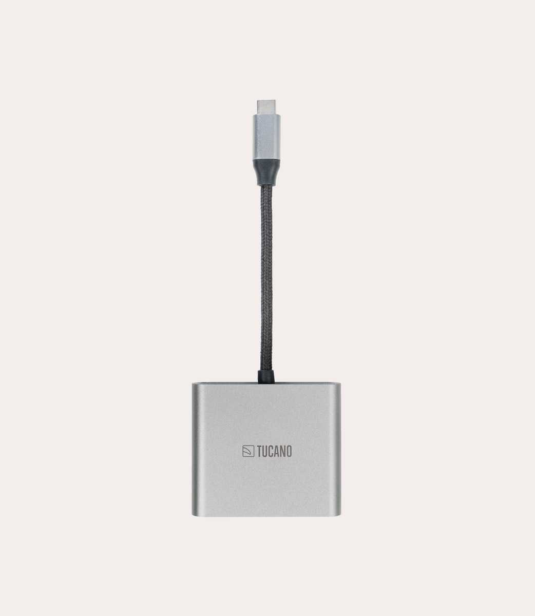 Tucano Hub Type-C 3 in 1 con HDMI e USB-PD Outlet
